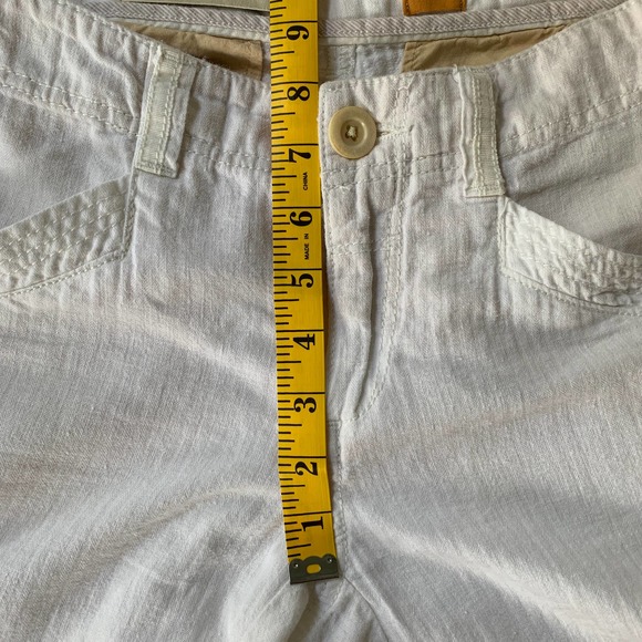 Pilcro Linen Wide Leg Pant White Size 4 - Picture 11 of 11